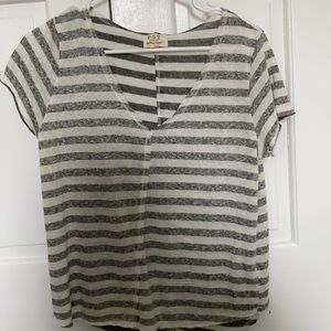 Project social striped t shirt